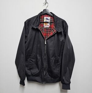 Harrington Classic Tartan Lined Bomber Jacket Gray XXL